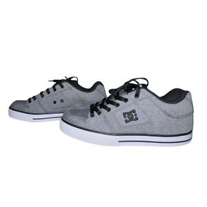 DC Men's Pure TX SE Grey Black Green Textile Rubber Sneakers Shoes Men 10